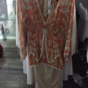 Elie Tahri Silk Blouse with Matching Pant